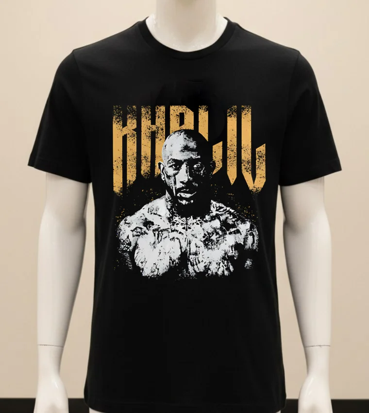 Khalil Rountree Ufc Fight Night Graphic Design Retro Shirt - balck-shirt Khalil Rountree Ufc Fight Night Graphic Design Retro Shirt Balck Shirt