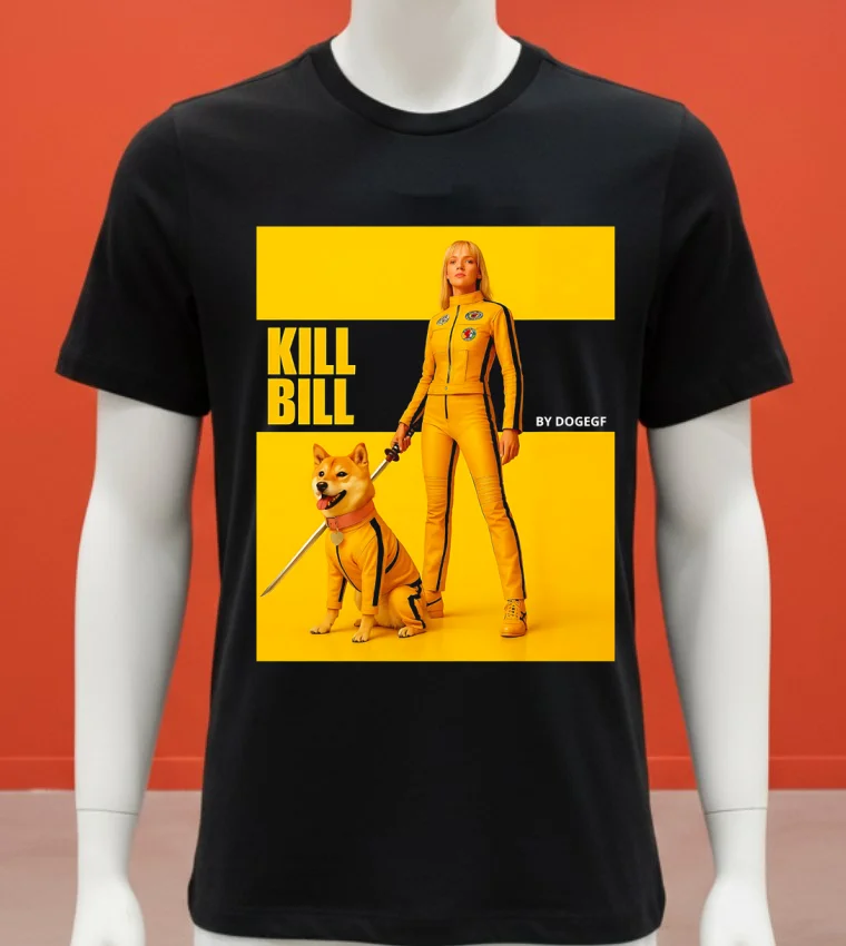 Kill Bill By Dogegf Shirt - balck-shirt Kill Bill By Dogegf Shirt Balck Shirt 1