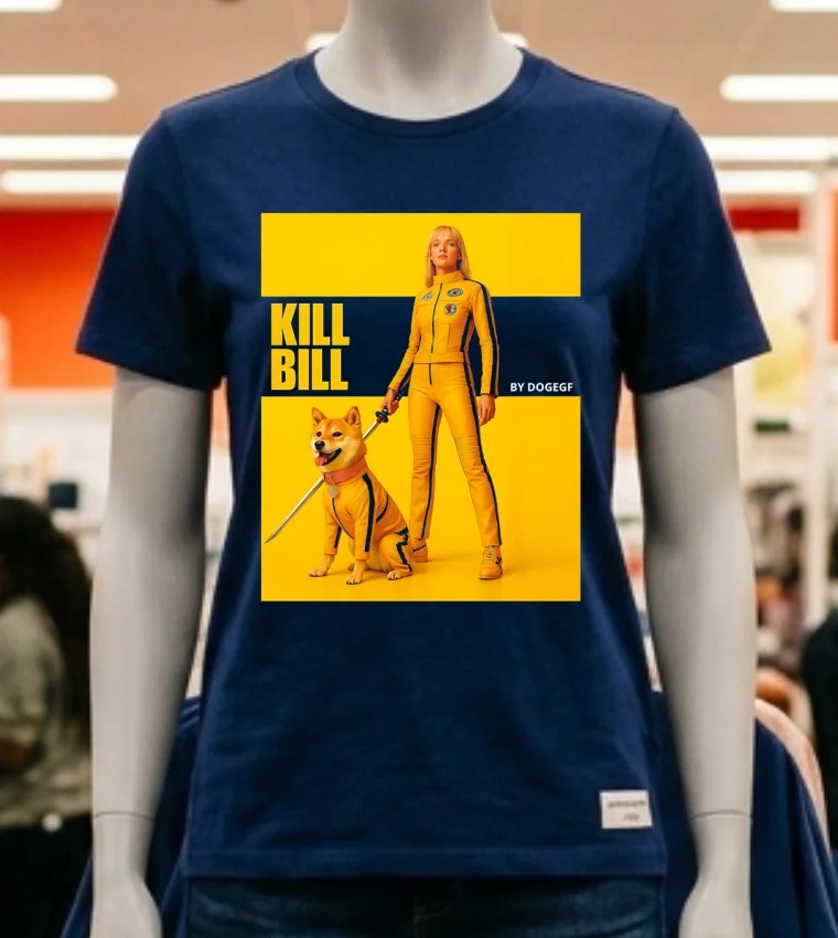 Kill Bill By Dogegf Shirt - navy-shirt Kill Bill By Dogegf Shirt Navy Shirt 1