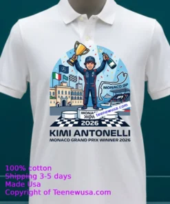Kimi Antonelli Wins The 2026 Monaco Grand Prix T Shirt