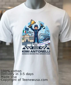Kimi Antonelli Wins The 2026 Monaco Grand Prix T Shirt
