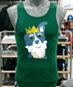 King Dog Chews Bones Cartoon Shirt