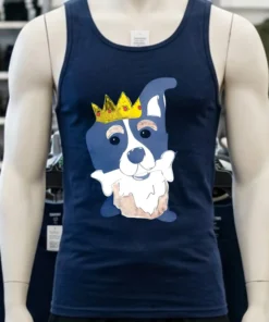 King Dog Chews Bones Cartoon Shirt