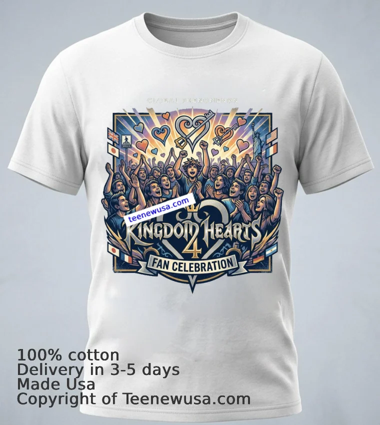 Kingdom Hearts 4 T Shirt - white-t-shirt 1 Kingdom Hearts 4 T Shirt White T Shirt 1
