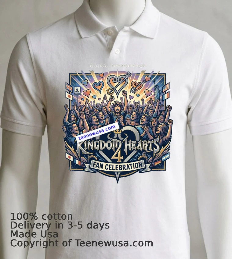 Kingdom Hearts 4 T Shirt - white-t-shirt 7 Kingdom Hearts 4 T Shirt White T Shirt 7