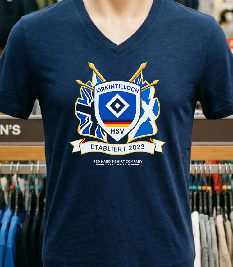 Kirkintilloch Hsv Etabliert 2023 Logo Shirt Navy Shirt 1
