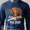 Knicks Vs Spurs 2026 Nba Finals Historic Rematch Shirt Navy Shirt