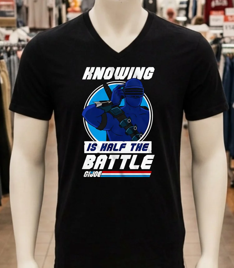 Knowing Is Half The Battle Gi Joe Shirt Balck Shirt
