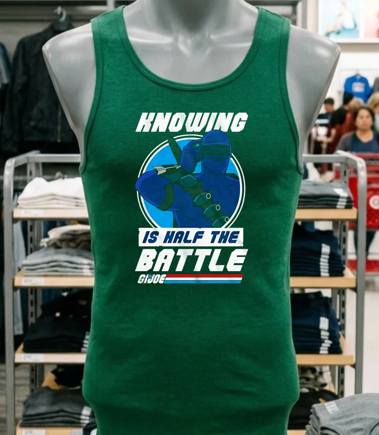 Knowing Is Half The Battle Gi Joe Shirt - green-shirt Knowing Is Half The Battle Gi Joe Shirt Green Shirt
