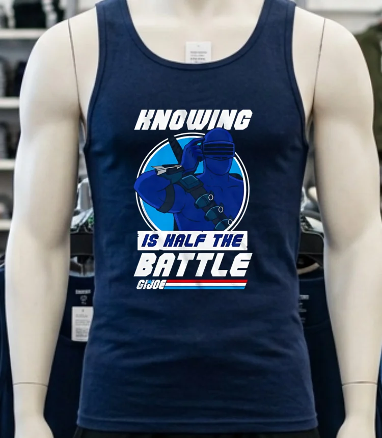 Knowing Is Half The Battle Gi Joe Shirt - navy-shirt Knowing Is Half The Battle Gi Joe Shirt Navy Shirt