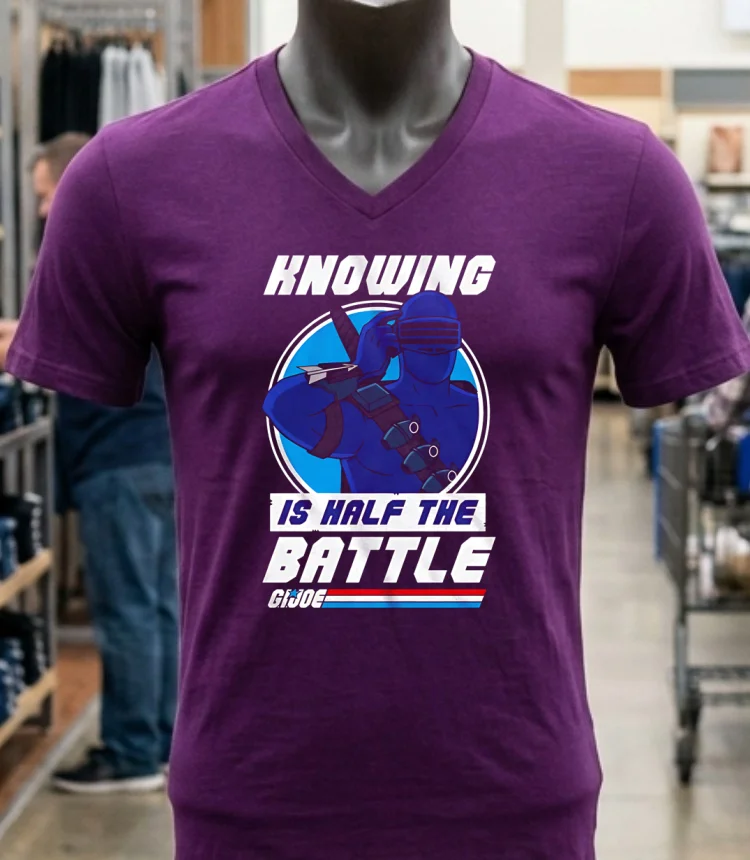 Knowing Is Half The Battle Gi Joe Shirt Purple Shirt