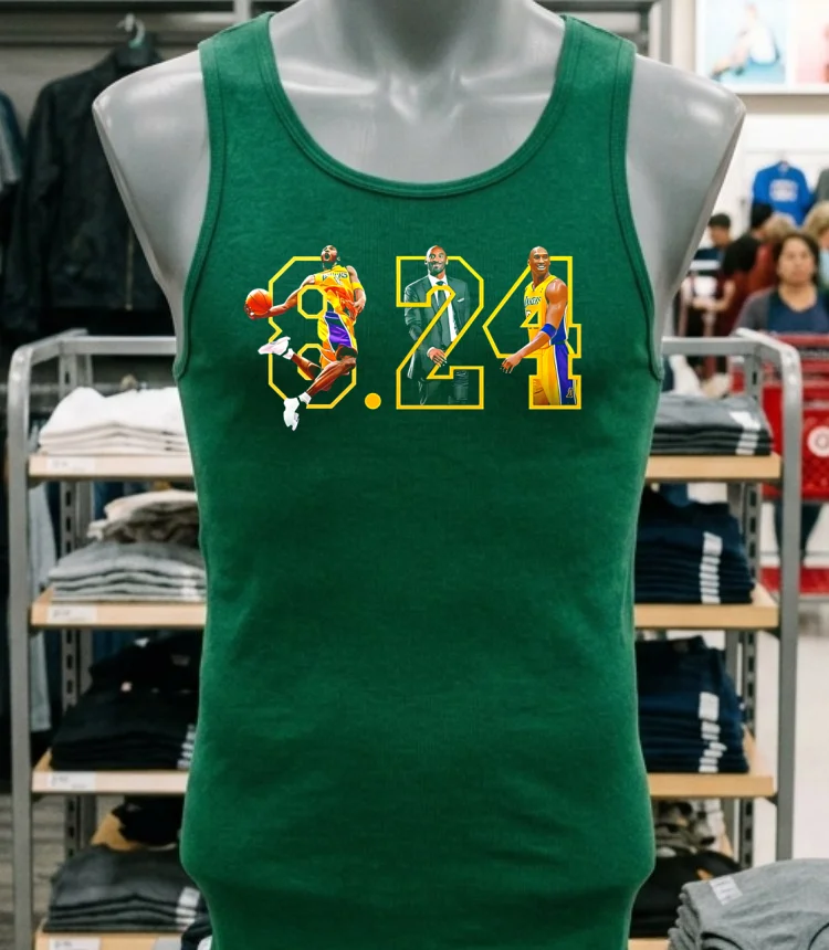 Kobe Bryant 8.24 Signature Shirt - green-shirt Kobe Bryant 824 Signature Shirt Green Shirt