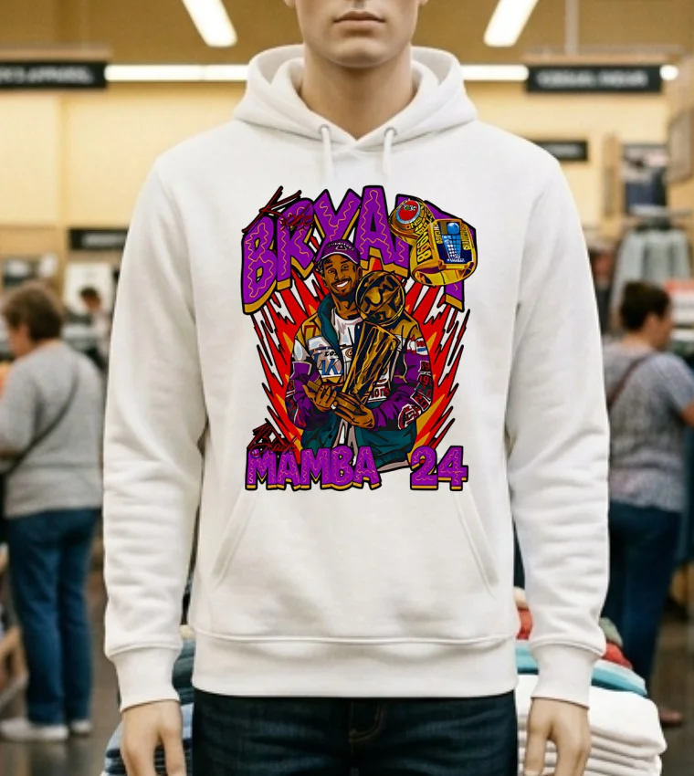 Kobe Bryant Mamba 24 Champion Design Style Art Shirt - white-t-shirt Kobe Bryant Mamba 24 Champion Design Style Art Shirt White T Shirt 1
