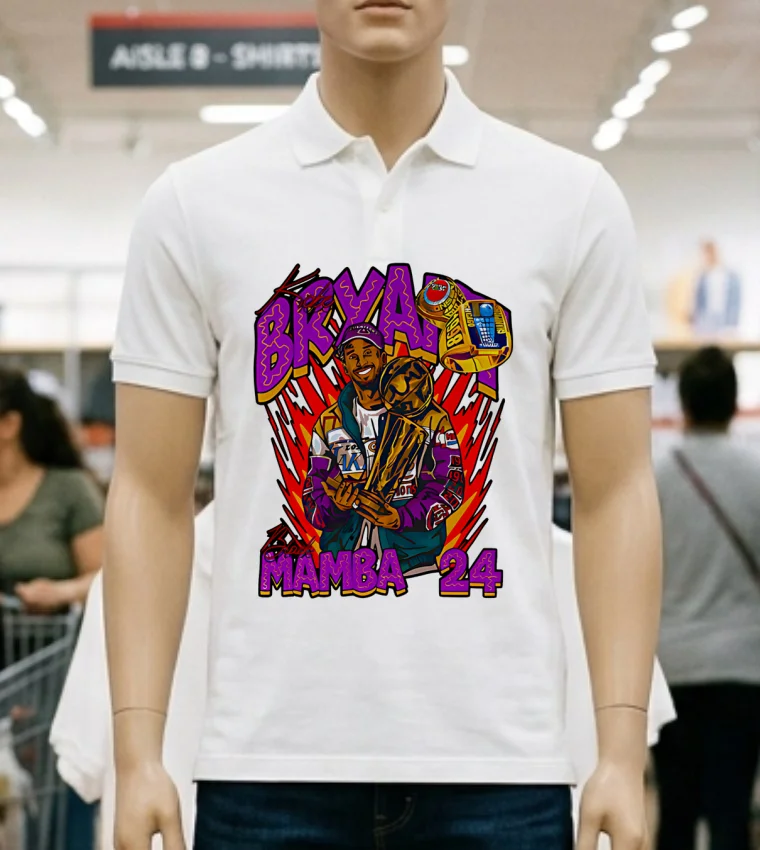 Kobe Bryant Mamba 24 Champion Design Style Art Shirt - white-t-shirt Kobe Bryant Mamba 24 Champion Design Style Art Shirt White T Shirt 2