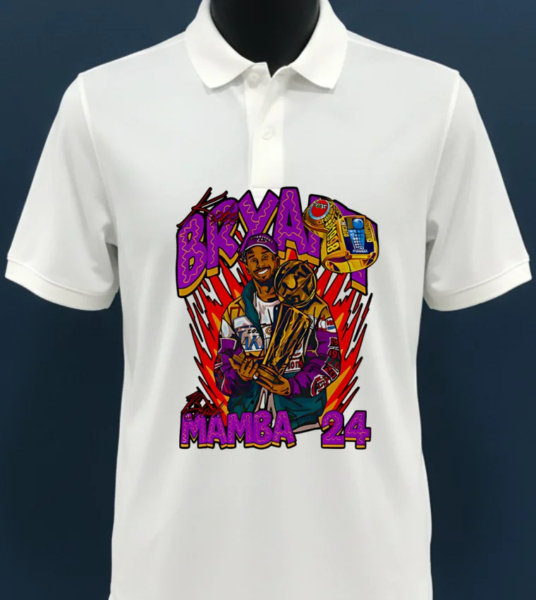 Kobe Bryant Mamba 24 Champion Design Style Art Shirt - white-t-shirt Kobe Bryant Mamba 24 Champion Design Style Art Shirt White T Shirt 3