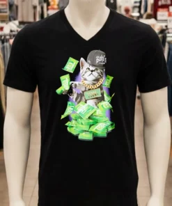Kohls Cash Kitty Graphic Funny Cat Shirt