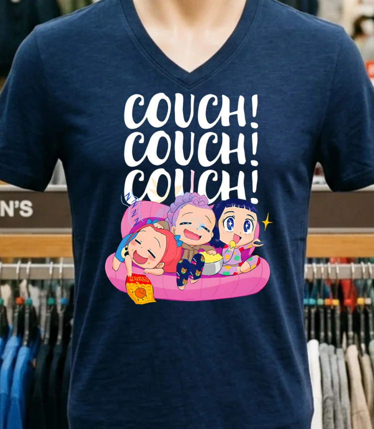 Kpop Demon Hunters Couch Couch Couch Shirt Navy Shirt 1