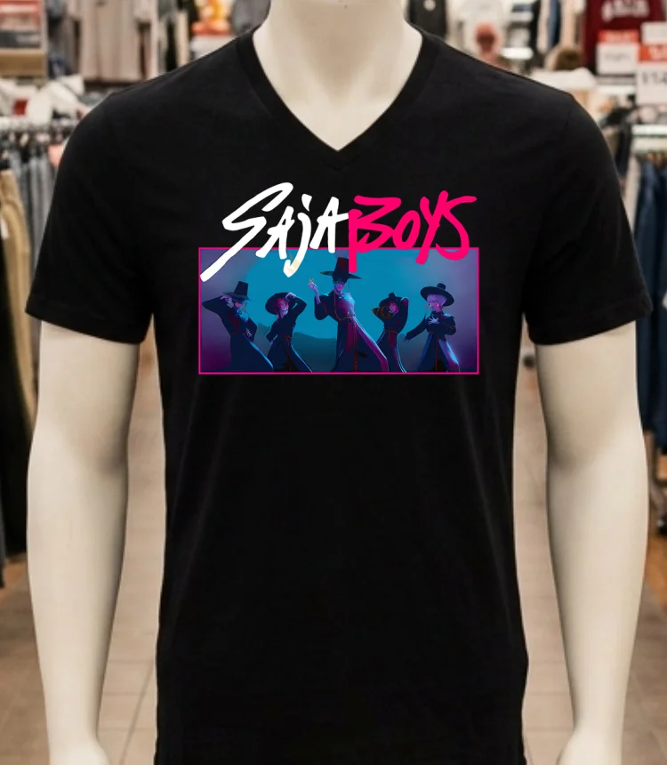 Kpop Demon Hunters Demon Saja Boys Comfort Colors Shirt - balck-shirt Kpop Demon Hunters Demon Saja Boys Comfort Colors Shirt Balck Shirt