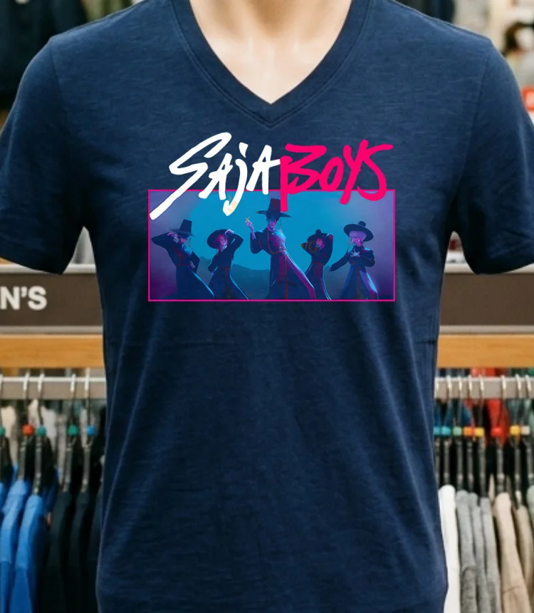 Kpop Demon Hunters Demon Saja Boys Comfort Colors Shirt - navy-shirt Kpop Demon Hunters Demon Saja Boys Comfort Colors Shirt Navy Shirt 1