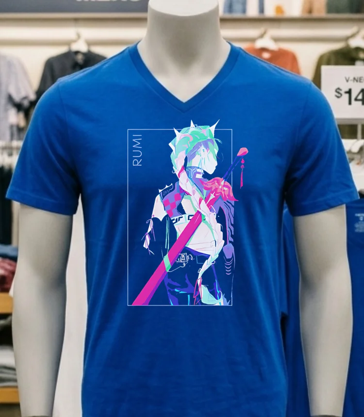 Kpop Demon Hunters Rumi Girl Crush Shirt - navy-shirt Kpop Demon Hunters Rumi Girl Crush Shirt Navy Shirt 2