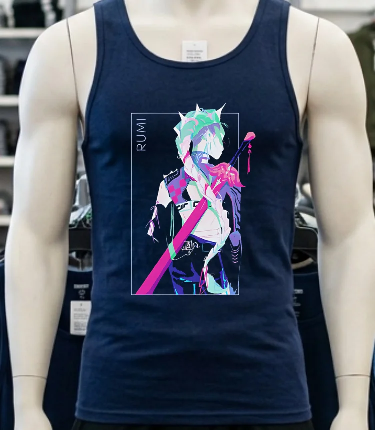 Kpop Demon Hunters Rumi Girl Crush Shirt - navy-shirt Kpop Demon Hunters Rumi Girl Crush Shirt Navy Shirt