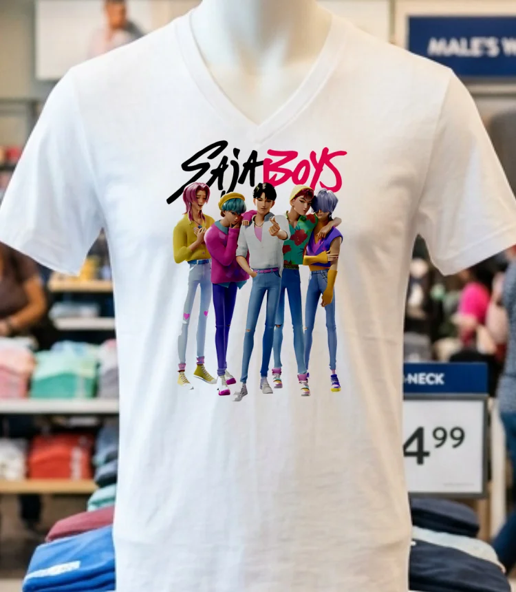 Kpop Demon Hunters Saja Boys Shirt - white-t-shirt Kpop Demon Hunters Saja Boys Shirt White T Shirt 1