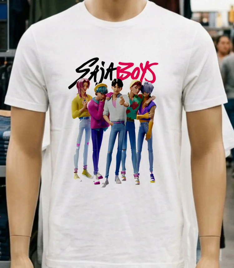 Kpop Demon Hunters Saja Boys Shirt - white-t-shirt Kpop Demon Hunters Saja Boys Shirt White T Shirt 2