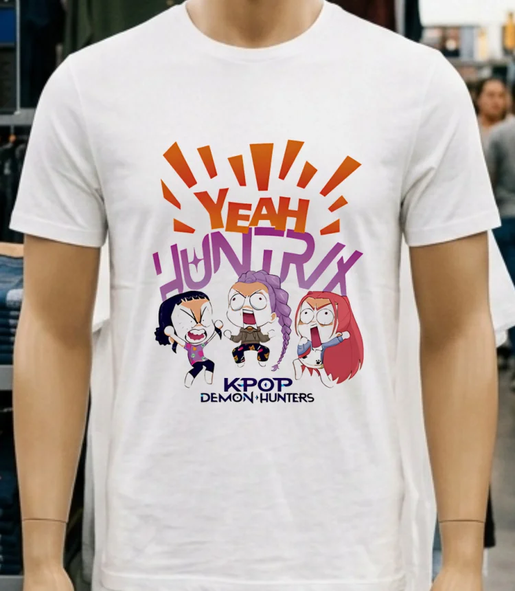 Kpop Demon Hunters Yeah Shirt - white-t-shirt Kpop Demon Hunters Yeah Shirt White T Shirt 2