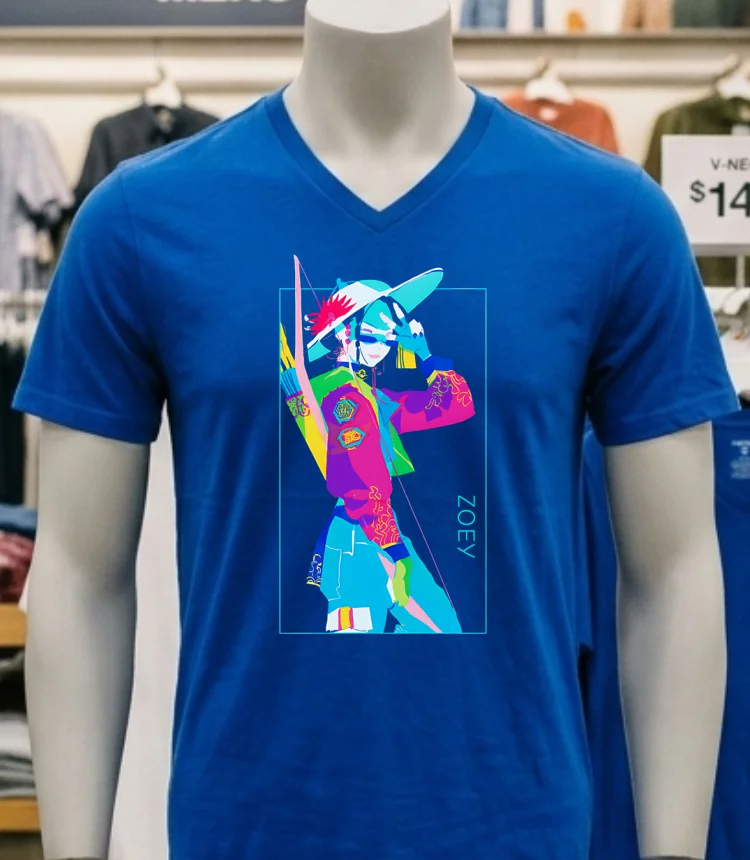 Kpop Demon Hunters Zoey Girl Crush Shirt Navy Shirt 2