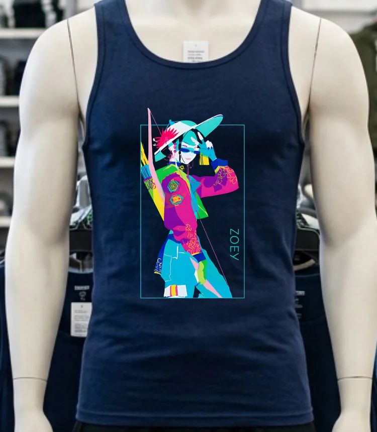 Kpop Demon Hunters Zoey Girl Crush Shirt - navy-shirt Kpop Demon Hunters Zoey Girl Crush Shirt Navy Shirt