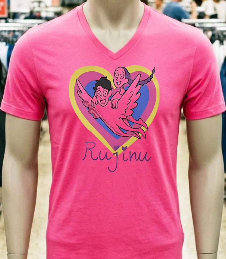 Kpop Hunter Rujinu Baby Meme Shirt - pink-t-shirt Kpop Hunter Rujinu Baby Meme Shirt Pink T Shirt
