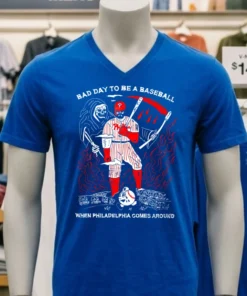 Kyle Schwarber Bad Day To Be A Baseball When Philadelphia Comes Around Shirt