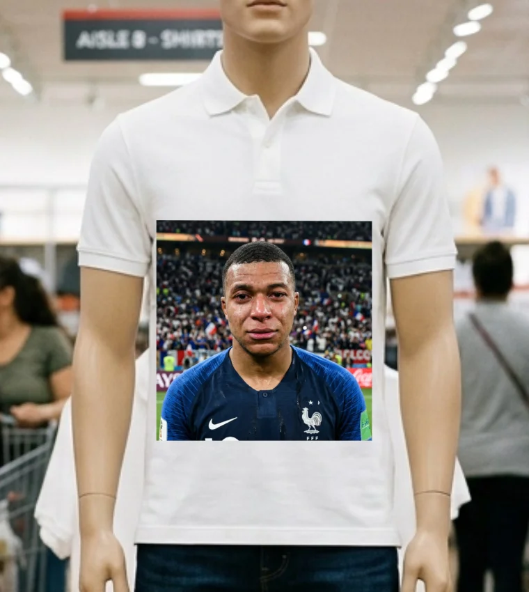 Kylian Mbappe Crying Meme T Shirt White T Shirt 2