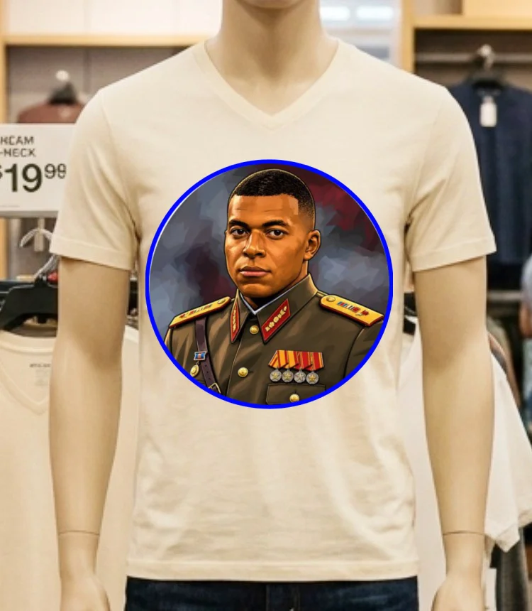 Kylian Mbappe Dictator Meme T Shirt - white-t-shirt Kylian Mbappe Dictator Meme T Shirt White T Shirt 2