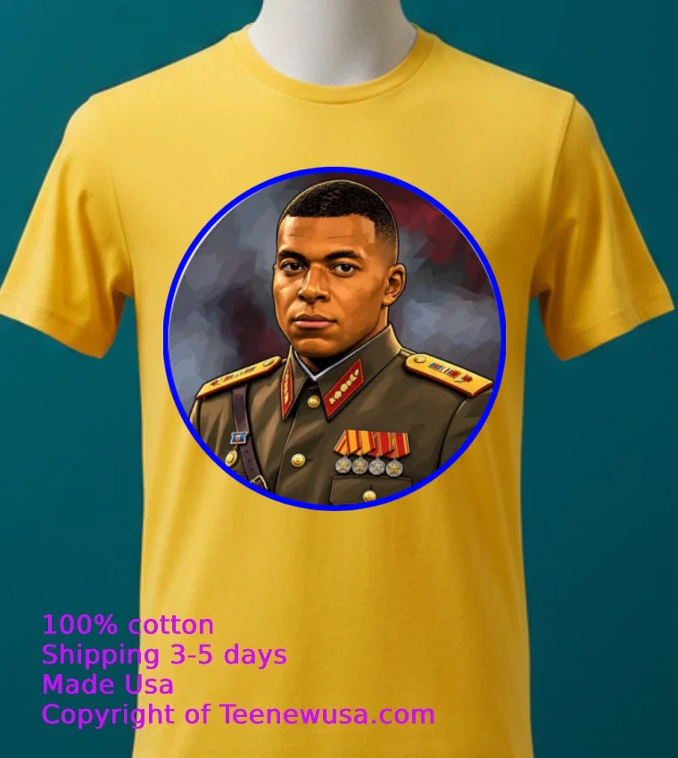 Kylian Mbappe Dictator Meme T Shirt - yellow-t-shirt 2 Kylian Mbappe Dictator Meme T Shirt Yellow T Shirt 2