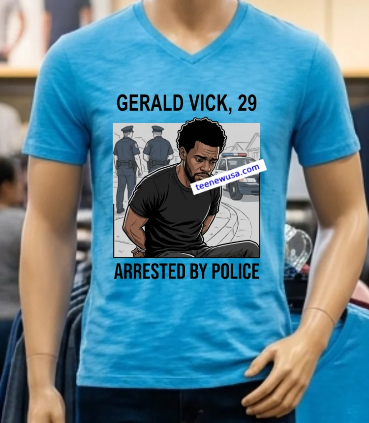 Lagerald Vick 29 Was Arrested By Police T Shirt Blue Shirt