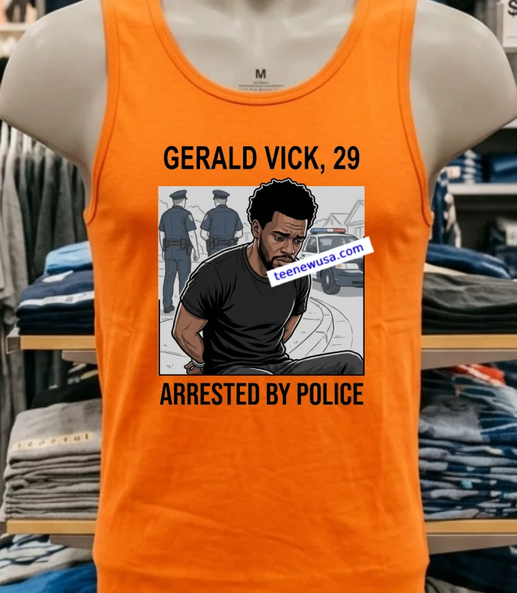 Lagerald Vick, 29, Was Arrested By Police T Shirt - orange-shirt Lagerald Vick 29 Was Arrested By Police T Shirt Orange Shirt