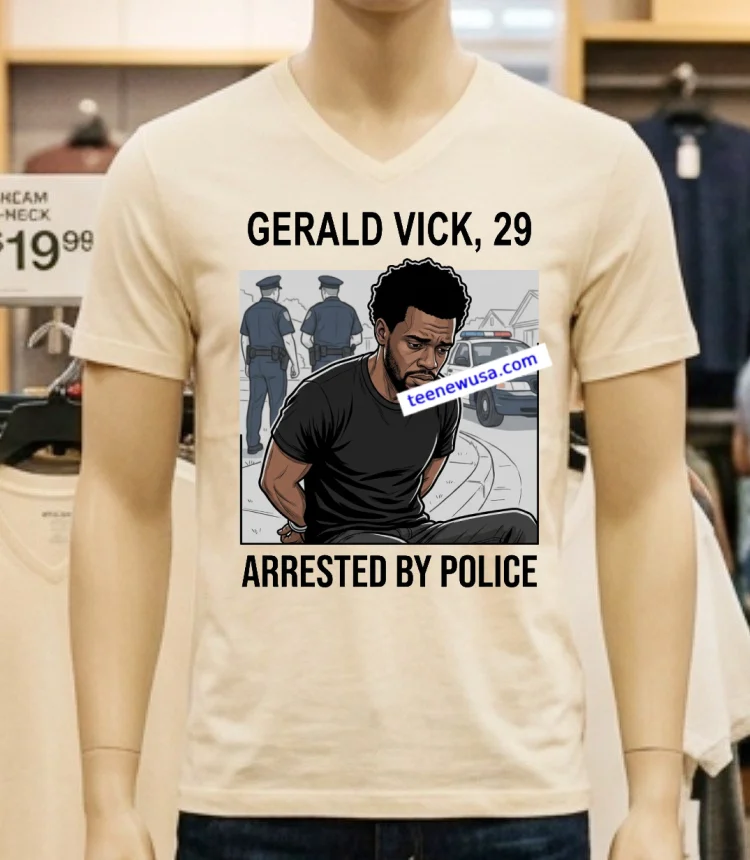 Lagerald Vick 29 Was Arrested By Police T Shirt White T Shirt 1