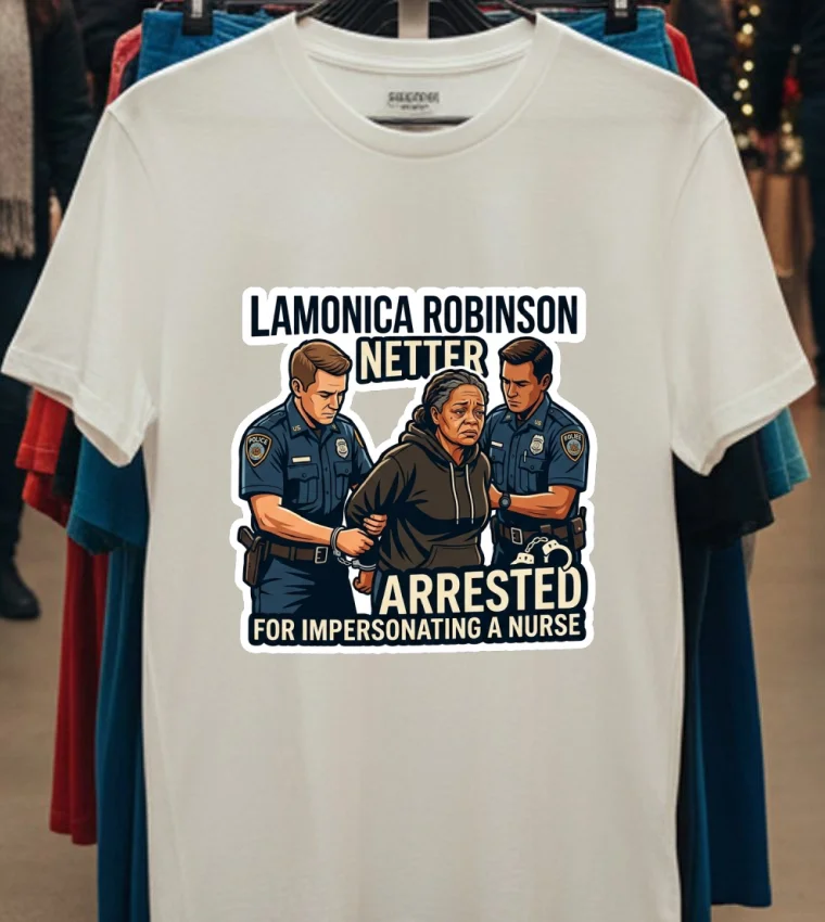 Lamonica Robinson Netter Was Arrested By Police For Impersonating A Nurse T Shirt White T Shirt