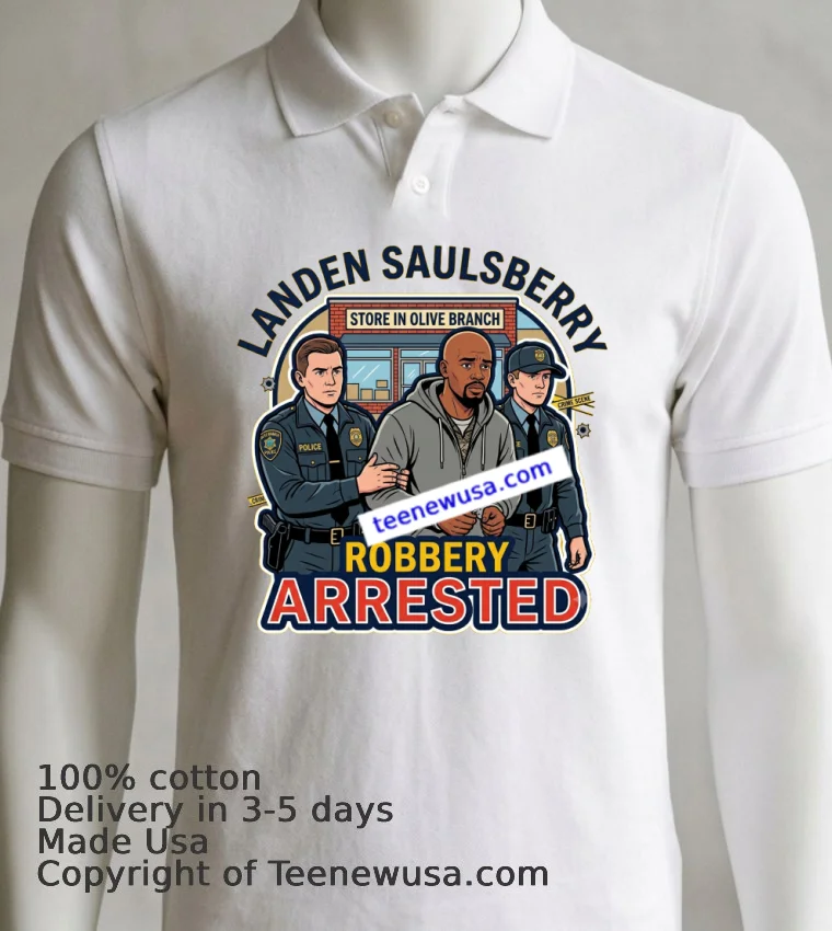 Landen Saulsberry Was Arrested For Robbery At A Store In Olive Branch T Shirt - white-t-shirt 7 Landen Saulsberry Was Arrested For Robbery At A Store In Olive Branch T Shirt White T Shirt 7