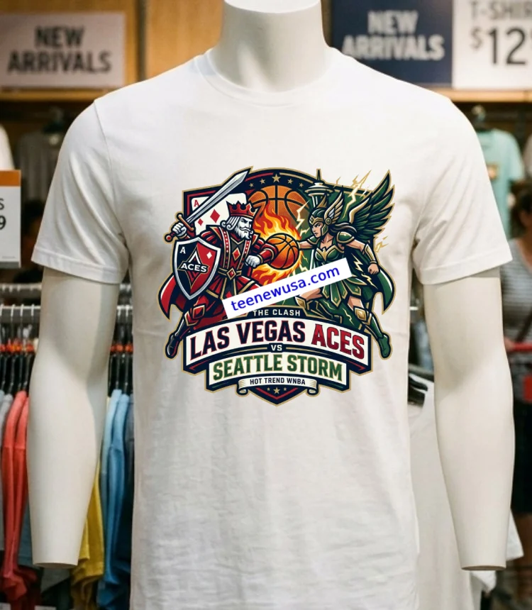 Las Vegas Aces Vs Seattle Storm Wnba Sport T Shirt - white-t-shirt Las Vegas Aces Vs Seattle Storm Wnba Sport T Shirt White T Shirt 4