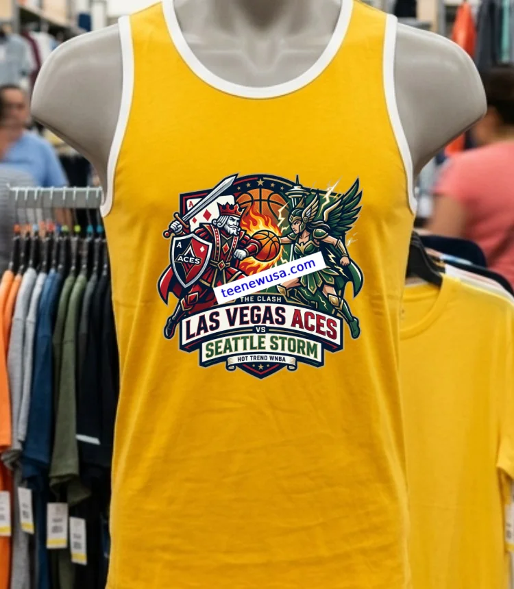 Las Vegas Aces Vs Seattle Storm Wnba Sport T Shirt - yellow-t-shirt Las Vegas Aces Vs Seattle Storm Wnba Sport T Shirt Yellow T Shirt
