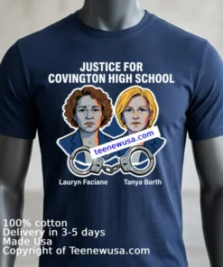 Lauryn Faciane And Tanya Barth Of Covington High School Have Been Arrested T Shirt 1 Navy Shirt 3