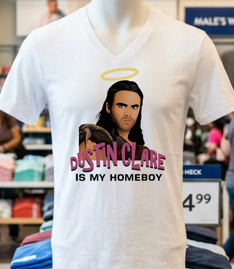 Liam Dustin Clare Is My Homeboy Funny Fan Shirt - white-t-shirt Liam Dustin Clare Is My Homeboy Funny Fan Shirt White T Shirt 1