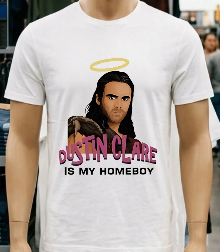 Liam Dustin Clare Is My Homeboy Funny Fan Shirt - white-t-shirt Liam Dustin Clare Is My Homeboy Funny Fan Shirt White T Shirt 2