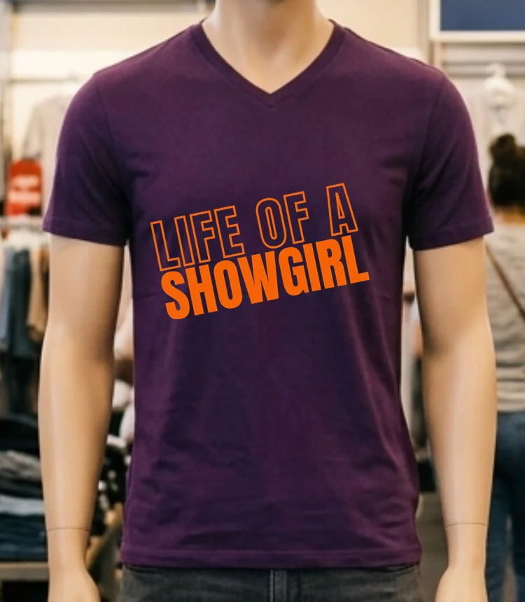 Life Off A Showgirl Style Shirt - purple-shirt Life Off A Showgirl Style Shirt Purple Shirt