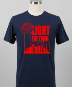 Light The Town Red Smu Mustangs Shirt