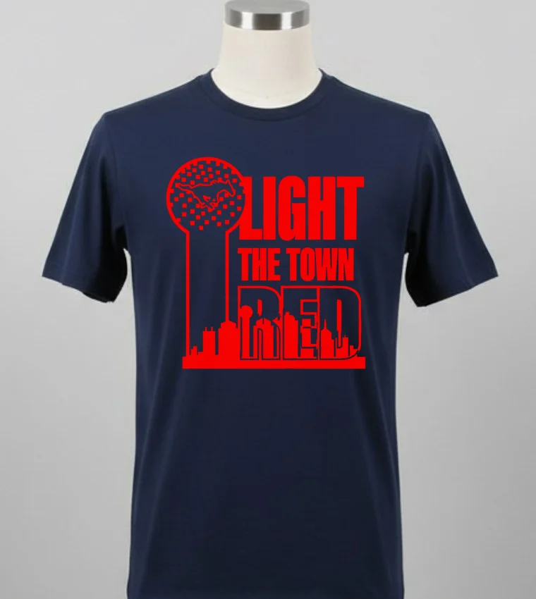 Light The Town Red Smu Mustangs Shirt - balck-shirt Light The Town Red Smu Mustangs Shirt Balck Shirt 1