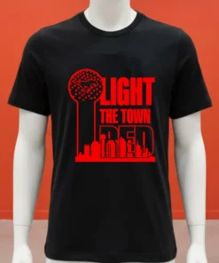 Light The Town Red Smu Mustangs Shirt