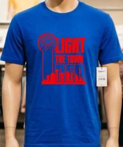 Light The Town Red Smu Mustangs Shirt